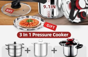 3-In-1 304 Stainless Steel Pressure Cooker 8 QT Review