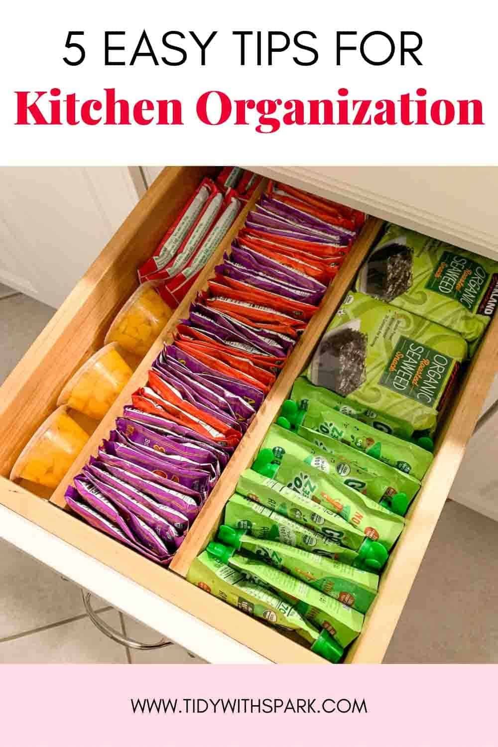 5 Easy Kitchen Organization Tips