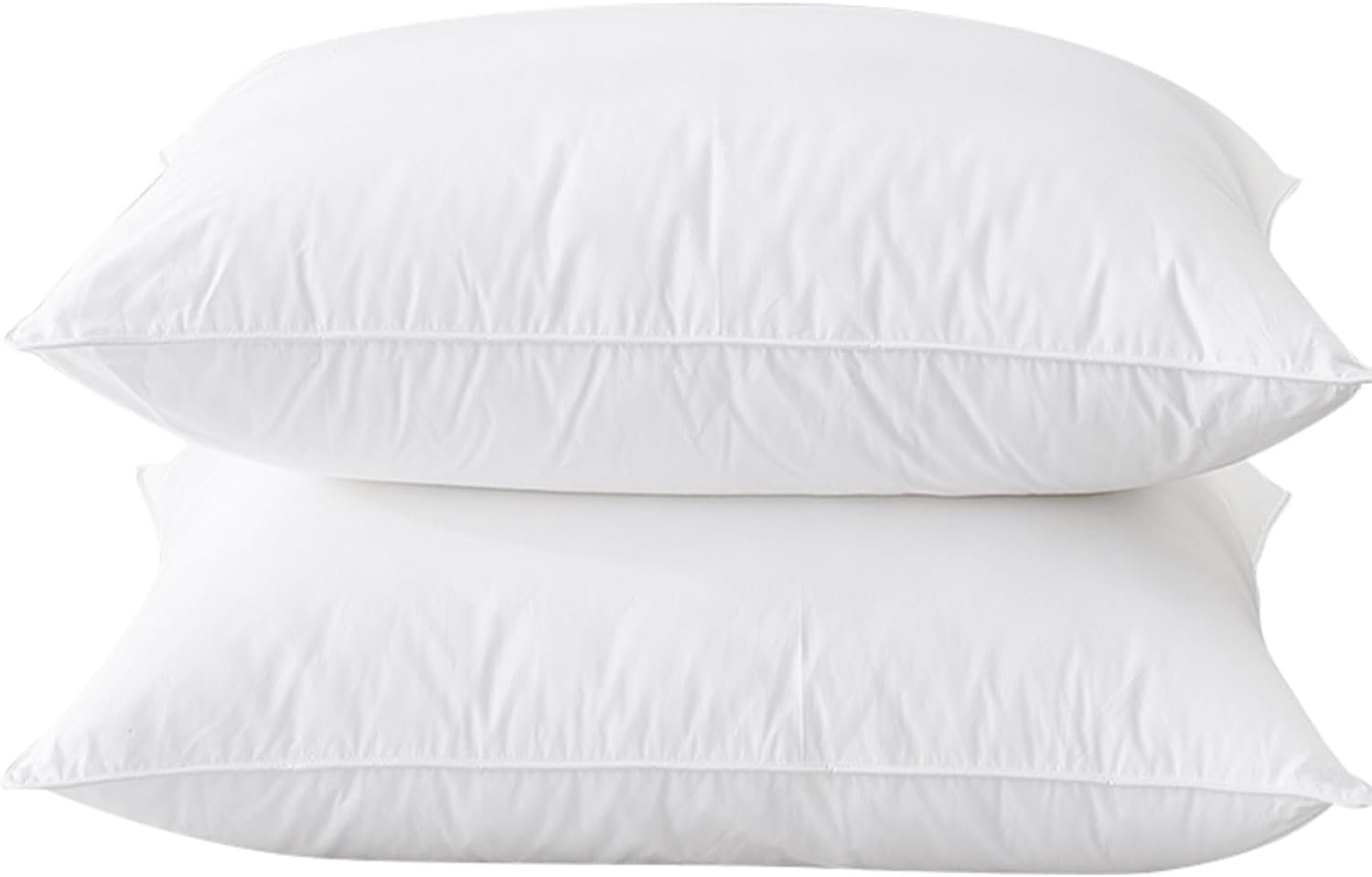 BHZ Goose Down Feather Pillows, Pillows Queen Size - Hotel Bed Pillows for Sleeping Soft and Supportive Pillows for Side and Back Sleepers - 1 Pack, Queen (20 x 28)