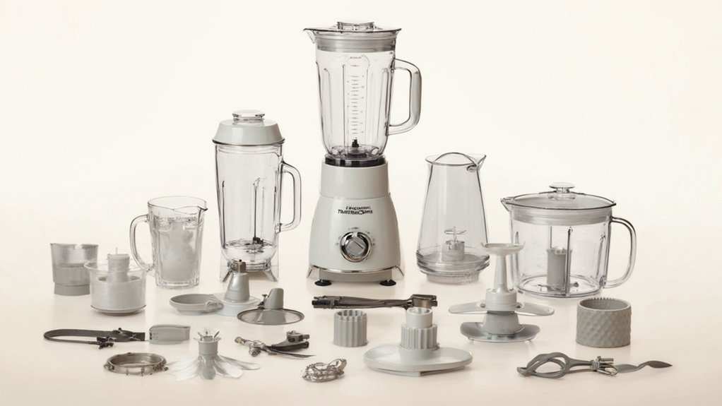 blender accessories and diagram
