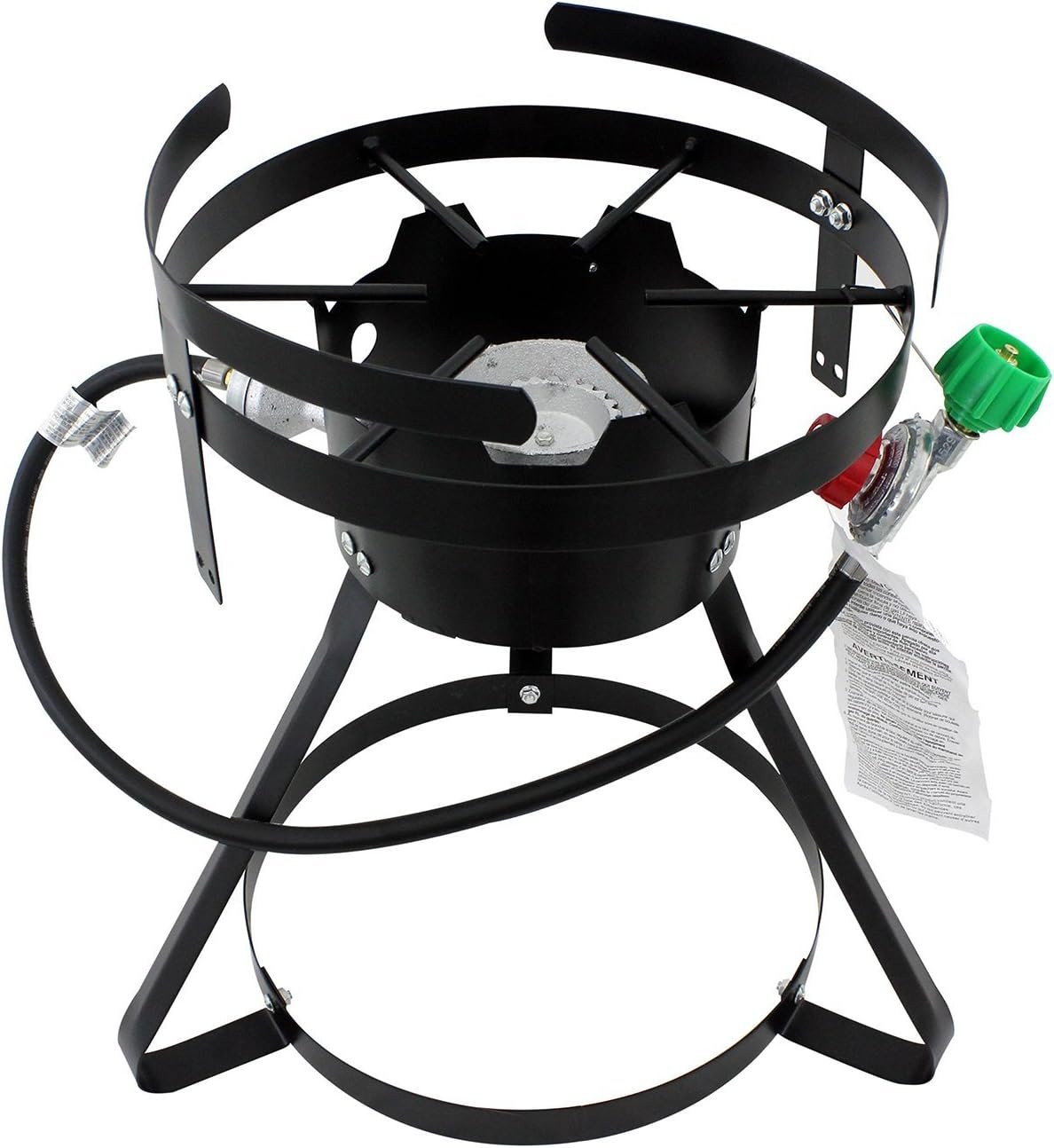Chard Double Basket Outdoor Fish and Wing fryer, 18 quart, Black