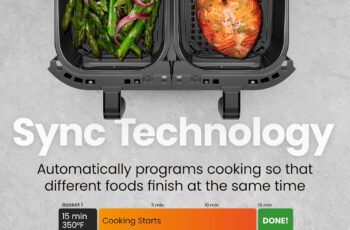 CHEFMAN 6 Quart Dual Basket Air Fryer Oven Review