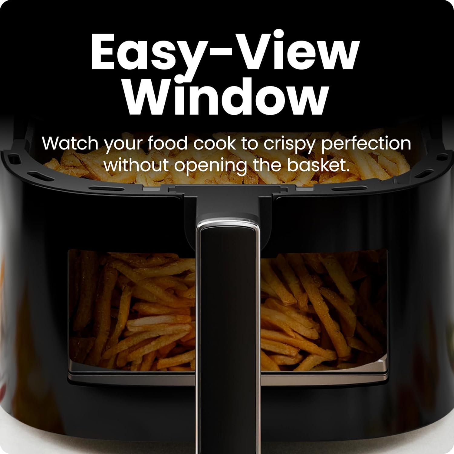 Chefman Air Fryer – 6 QT Compact Airfryer for Quick  Easy Meals in Minutes, Features Hi-Fry Technology for Extra Crisp, Touchscreen Controls with 4 Presets, Nonstick  Dishwasher Safe Basket - Black