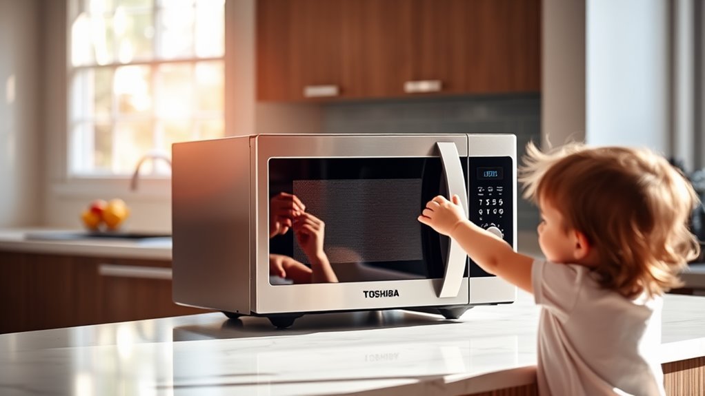 child safe toshiba microwaves