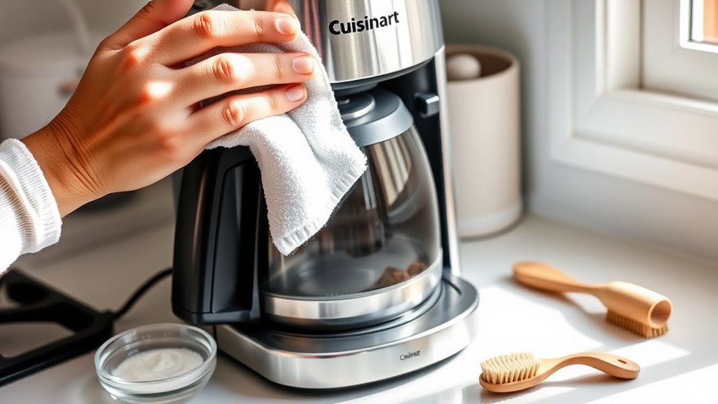 clean and maintain coffee maker