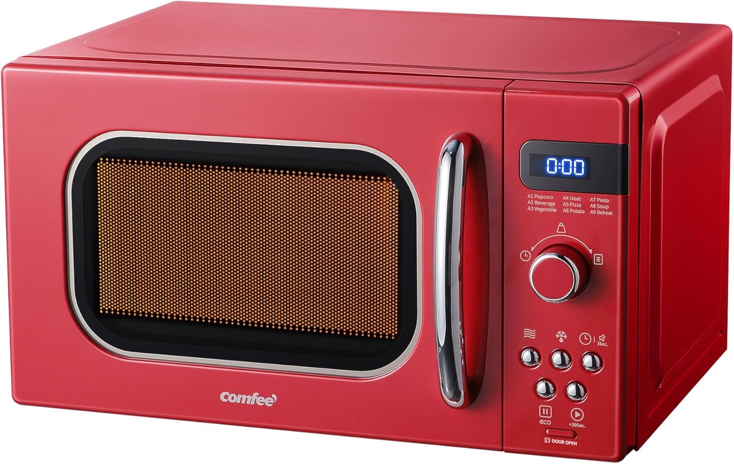 COMFEE CMO-C20M1WB Countertop Microwave Oven, 0.7 cu.ft Small Microwave with 11 power levels,Turntable Reset Function, Speedy Cooking, Weight/Time Defrost, Memory function, Children Lock, 700W