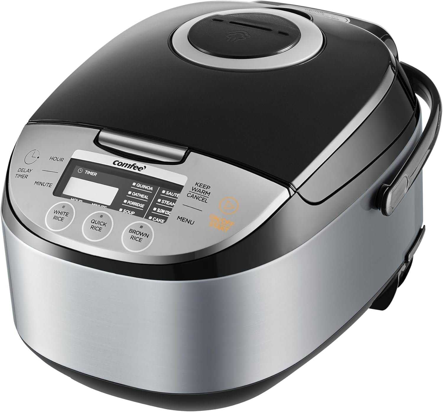 COMFEE Rice Cooker 12 Cups Cooked/6 Cups Uncooked, Portable Non-Stick Rice Maker, Japanese Rice Cooker with Fuzzy Logic Technology, 24-Hour Timer Delay, 11 Presets, Steamer, Fast Rice Cooker, Grain Cooker, Black COMFEE Rice Cooker 12 Cups Cooked/6 Cups Uncooked, Portable Non-Stick Rice Maker, Japanese Rice Cooker with Fuzzy Logic Technology, 24-Hour Timer Delay, 11 Presets, Steamer, Fast Rice Cooker, Grain Cooker, Black