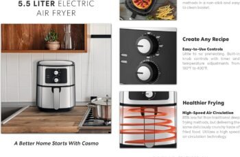 COSMO 2.3 Quart Air Fryer Review