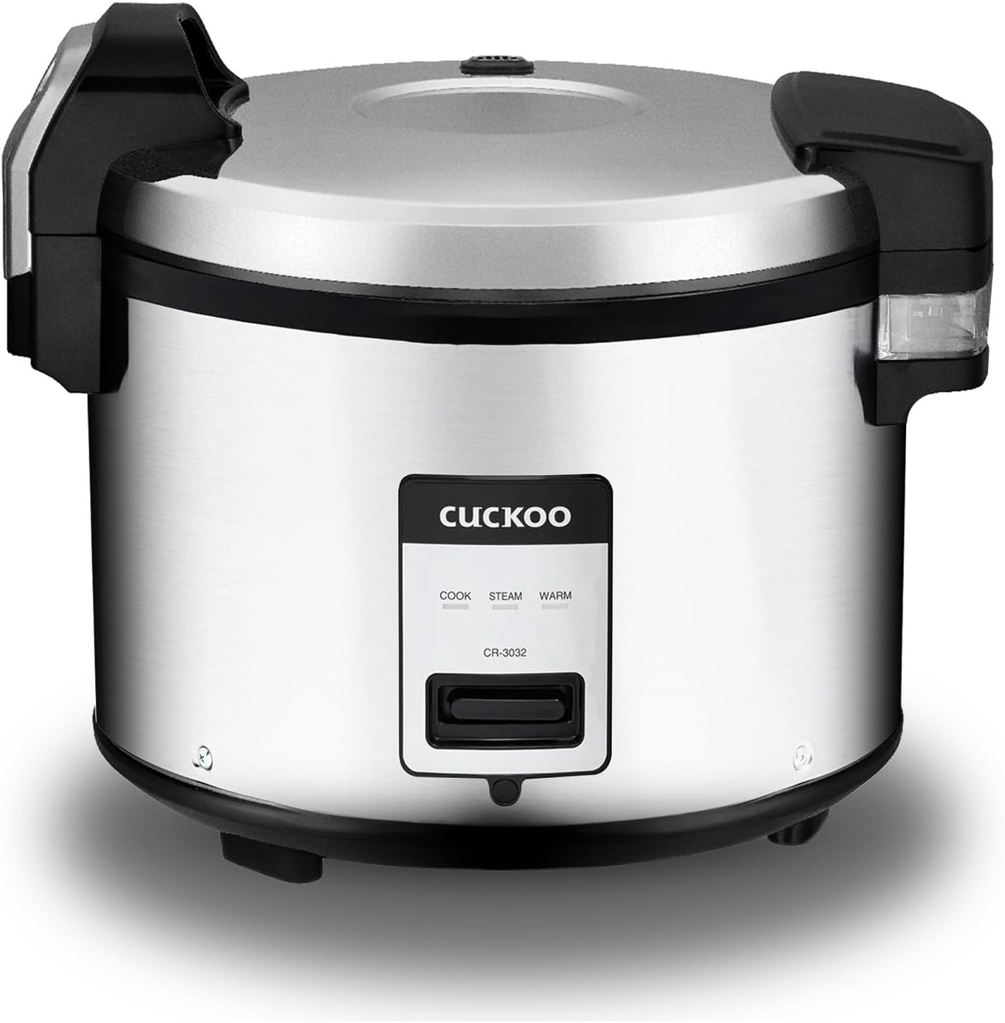 CUCKOO CR-3032 30-Cup (Uncooked) / 60-Cup (Cooked) Large Capacity Commercial Rice Cooker  Warmer with Nonstick Inner Pot, Switch Press (Silver/Black)