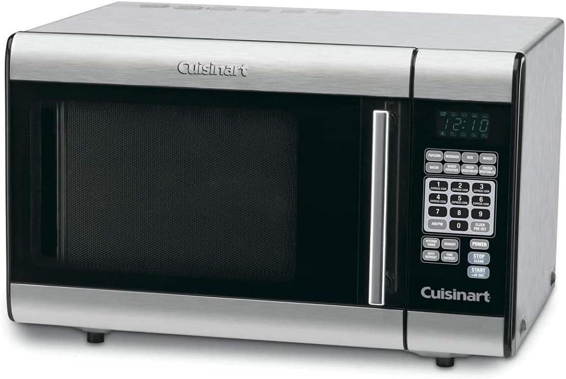 Cuisinart CMW-100 1-Cubic-Foot Stainless Steel Microwave Oven, Brushed Chrome