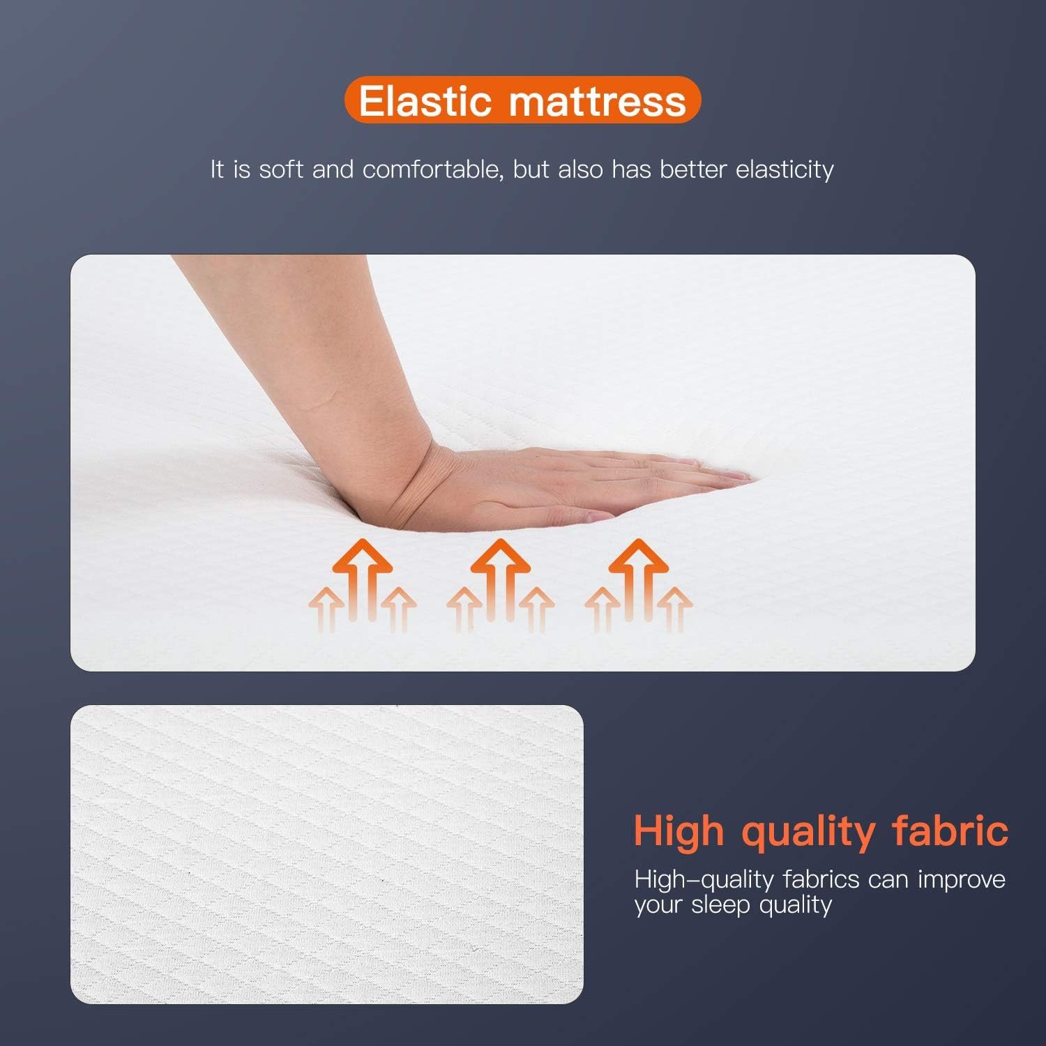 FDW 8 inch Twin Mattress Gel Memory Foam Mattress for Cool Sleep  Pressure Relief, Medium Firm Mattresses CertiPUR-US Certified/Bed-in-a-Box/Pressure Relieving (8 in, Twin)