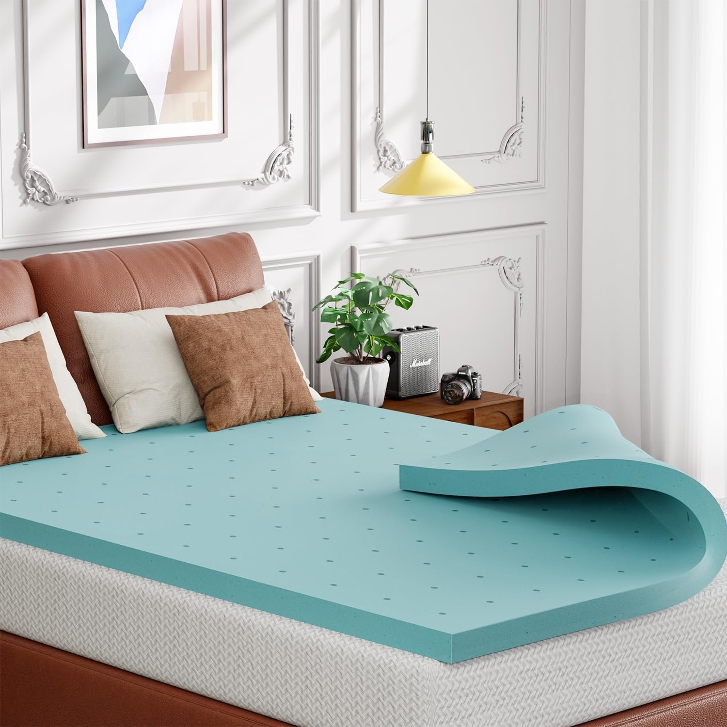 FDW 8 inch Twin Mattress Gel Memory Foam Mattress for Cool Sleep  Pressure Relief, Medium Firm Mattresses CertiPUR-US Certified/Bed-in-a-Box/Pressure Relieving (8 in, Twin)