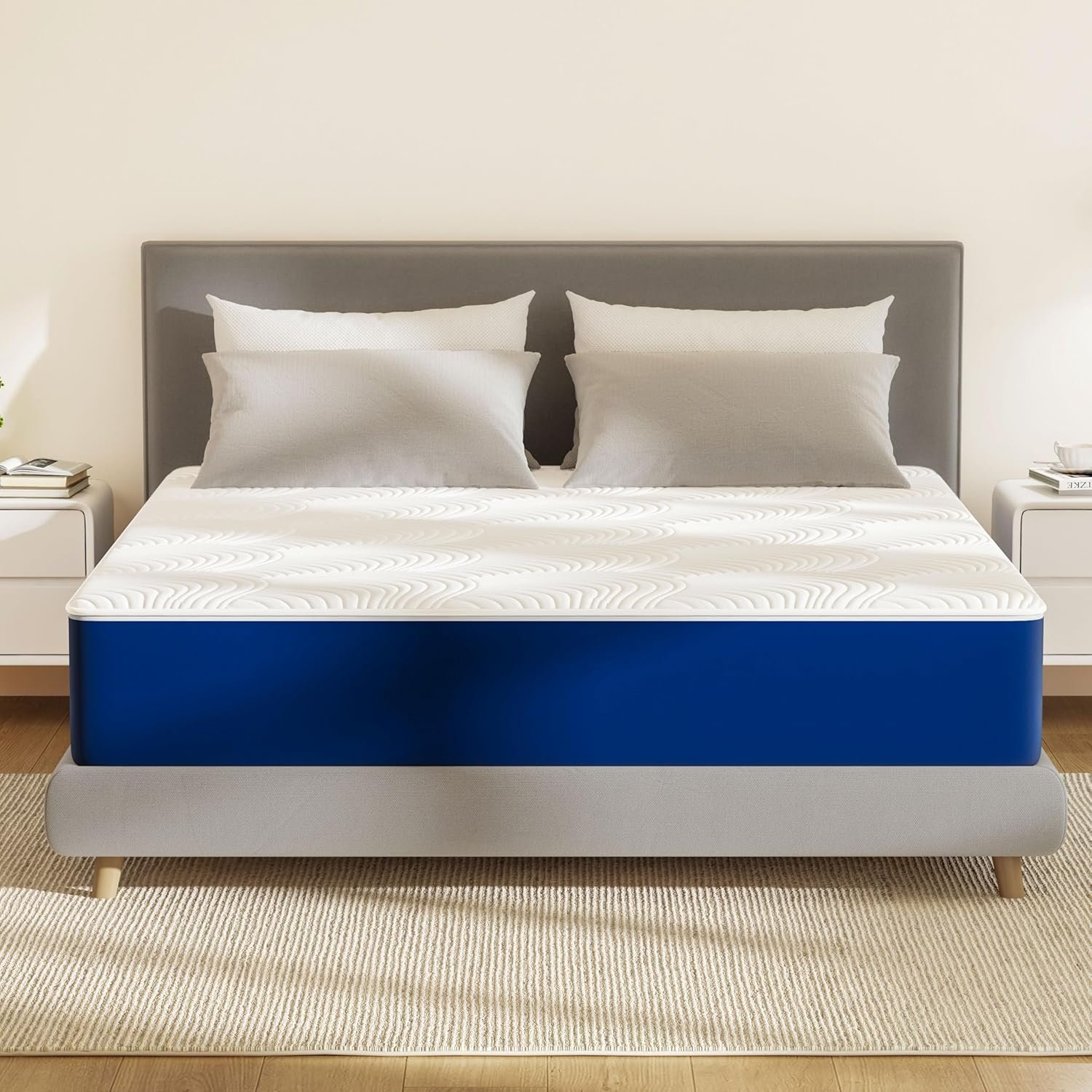 Firm Queen Mattress, 12 Inch Memory Foam Firm Queen Mattress Size with Hybrid Queen Bed Mattress in a Box Pressure Relief Firm Queen Size Mattress Firm Queen Mattress, 12 Inch Memory Foam Firm Queen Mattress Size with Hybrid Queen Bed Mattress in a Box Pressure Relief Firm Queen Size Mattress