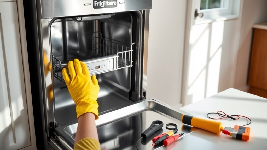 frigidaire dishwasher won t start