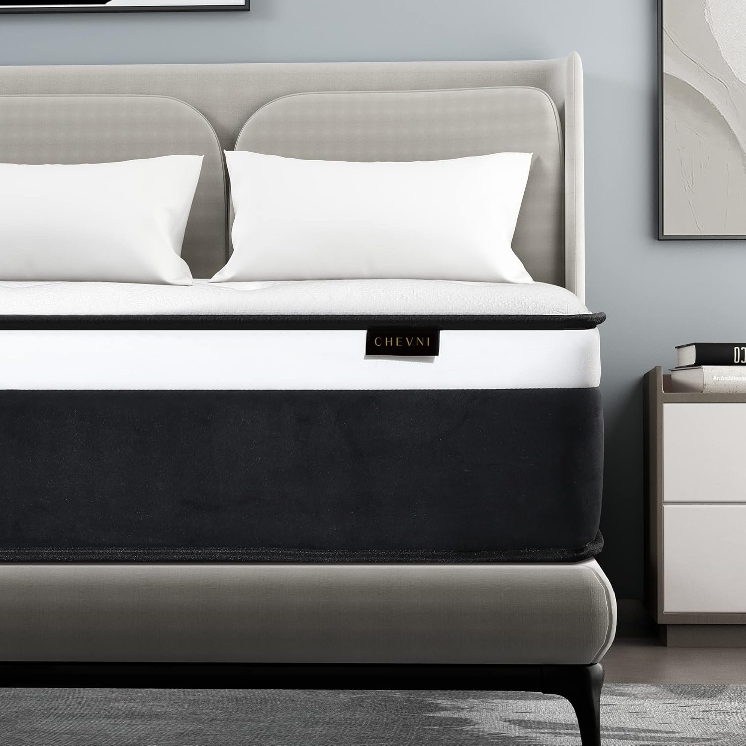 Full Mattress, 12 Inch Euro Top Full Size Mattress in a Box,Memory Foam Hybrid Mattress with Individually Pocket Springs,Medium Firm,Strong Edge Support,CertiPUR-US