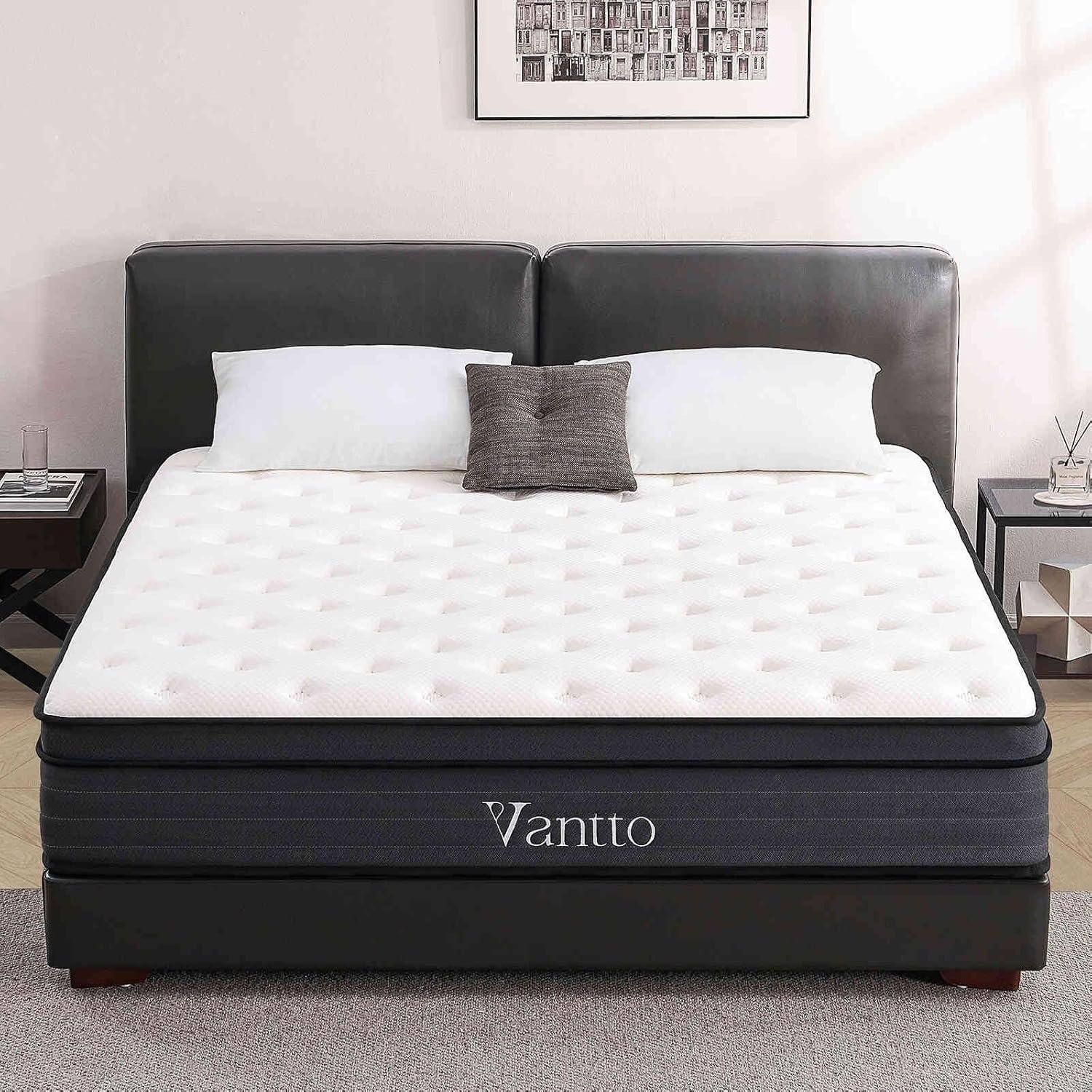 Full Size Mattress, 12 Inch Memory Foam Hybrid Mattress in a Box with Pocket Springs for Motion Isolation Pressure Relief, 100 Nights Trial, CertiPUR-US