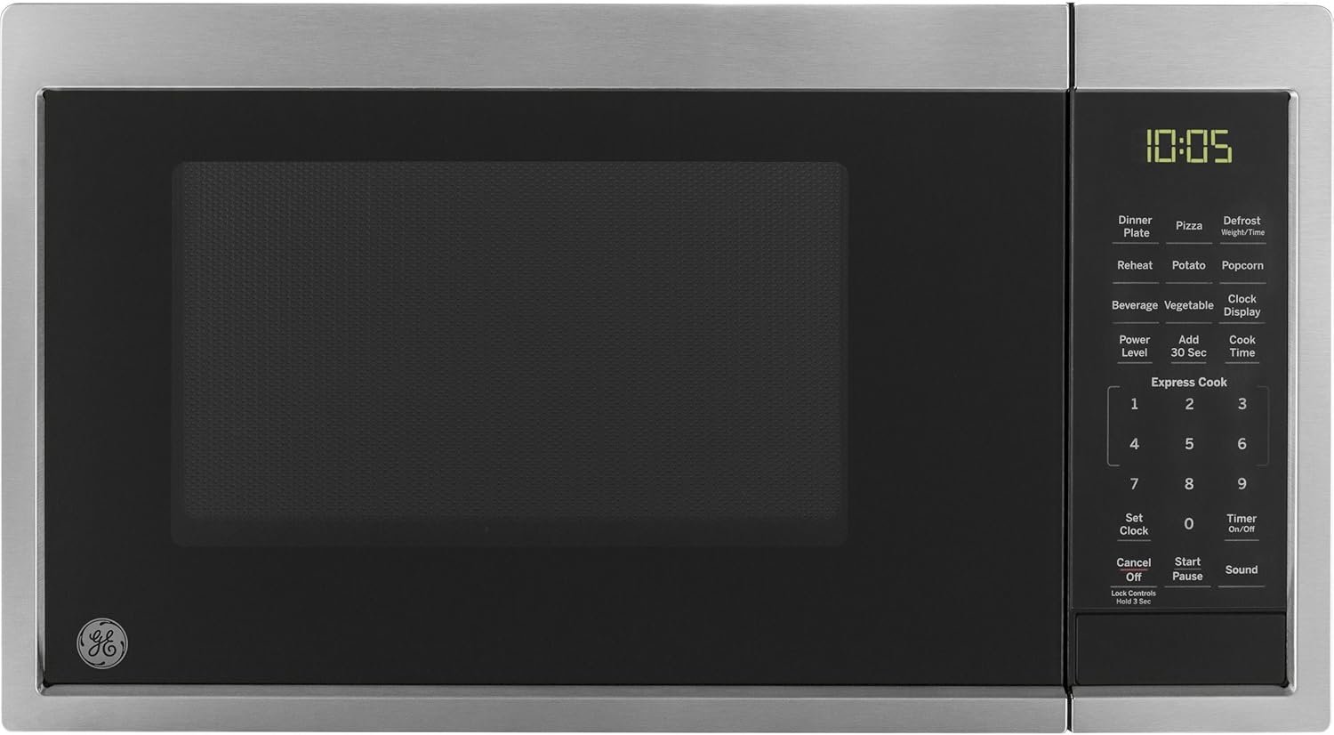 GE GCST09N1WSS Microwave Oven, 900-watt 7 Auto Cooking Settings, Child-Lock Technology, Kitchen Essentials for The Countertop, Dorm Room or Apartment, 0.9 Cu. Ft, Stainless Steel GE GCST09N1WSS Microwave Oven, 900-watt 7 Auto Cooking Settings, Child-Lock Technology, Kitchen Essentials for The Countertop, Dorm Room or Apartment, 0.9 Cu. Ft, Stainless Steel