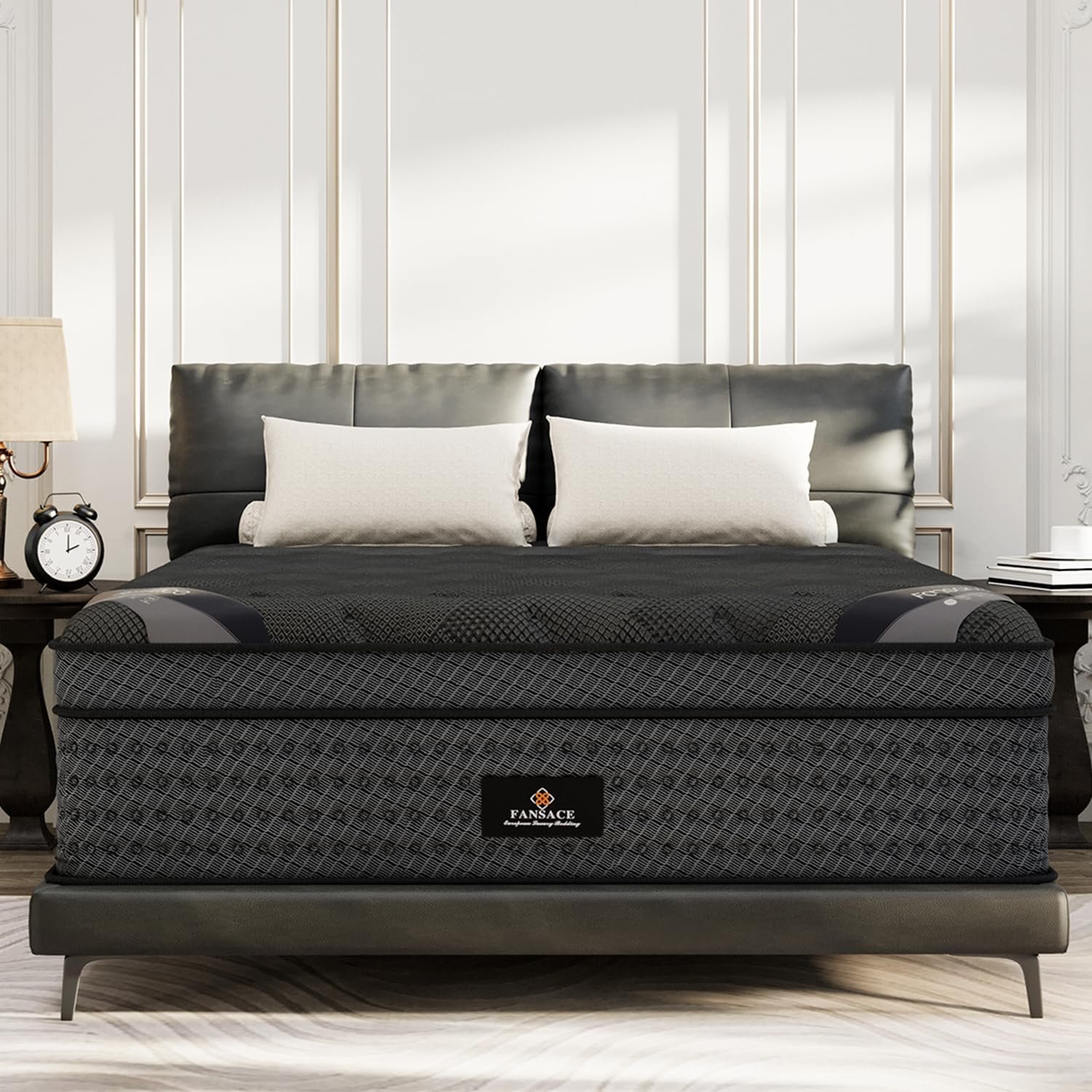 King Size Mattress, 16 Inch Deluxe Hybrid King Mattress in a Box, Medium Firm Mattresses with Gel Memory Foam  Pocket Springs, Pressure Relief, Cooling, Extra Edge Support [Upgraded Support]