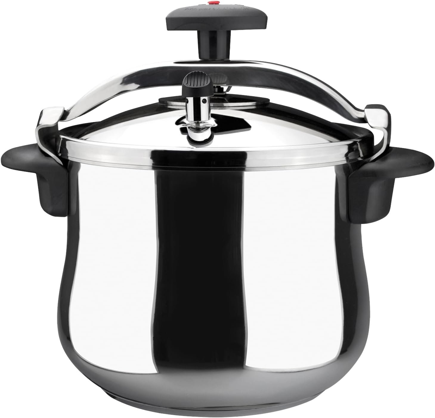 MAGEFESA Star Belly Pressure Cooker, 8.4 Quart, with rounded bottom, made in 18/10 stainless steel, suitable for all types of stovetops, included indution, 3 heavy security systems, 8 psi MAGEFESA Star Belly Pressure Cooker, 8.4 Quart, with rounded bottom, made in 18/10 stainless steel, suitable for all types of stovetops, included indution, 3 heavy security systems, 8 psi