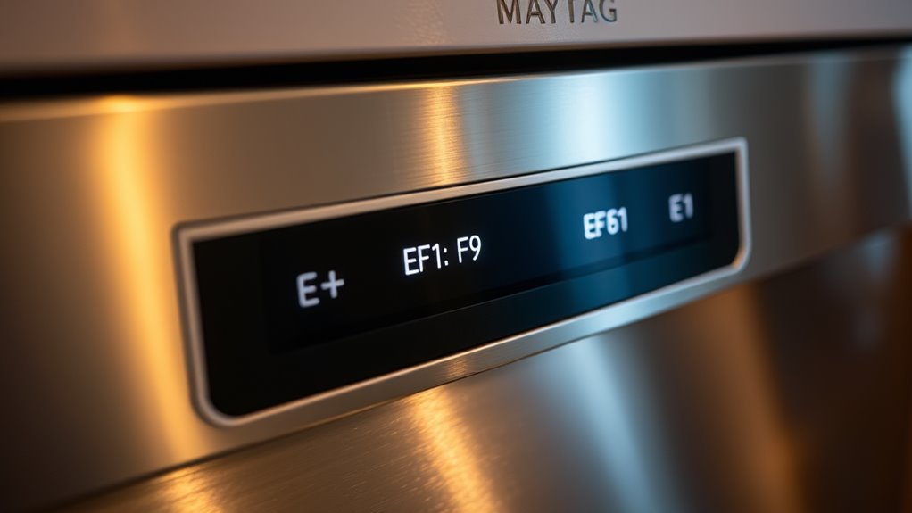 maytag dishwasher error codes