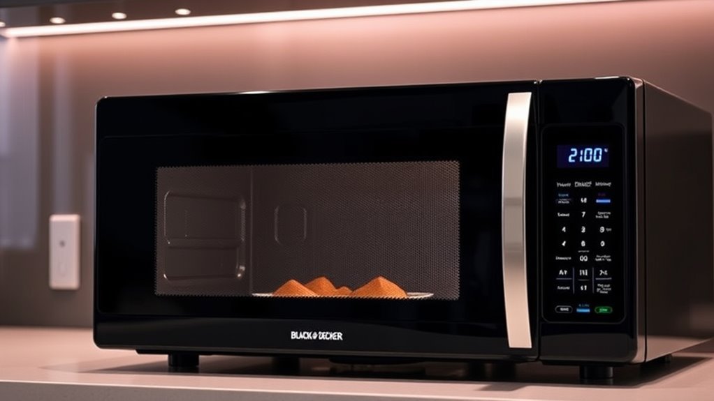 modern black and decker microwaves