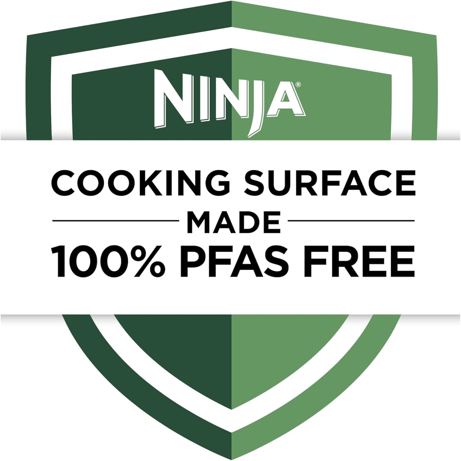 Ninja Air Fryer Pro 4-in-1 with 5 QT Capacity, Air Fry, Roast, Reheat, Dehydrate, Air Crisp Technology with 400F for hot, 120 Volts, Nonstick Basket  Crisper Plate, Grey, AF141