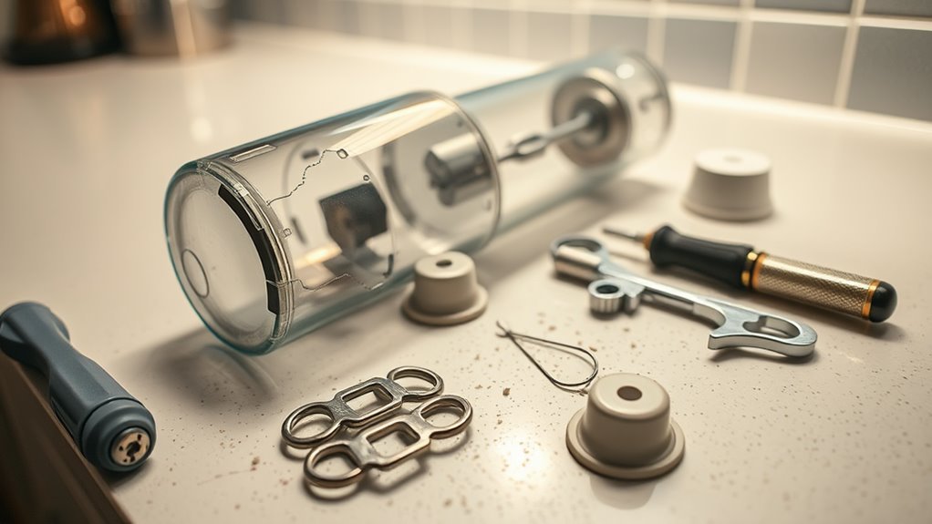repairing damaged equipment parts