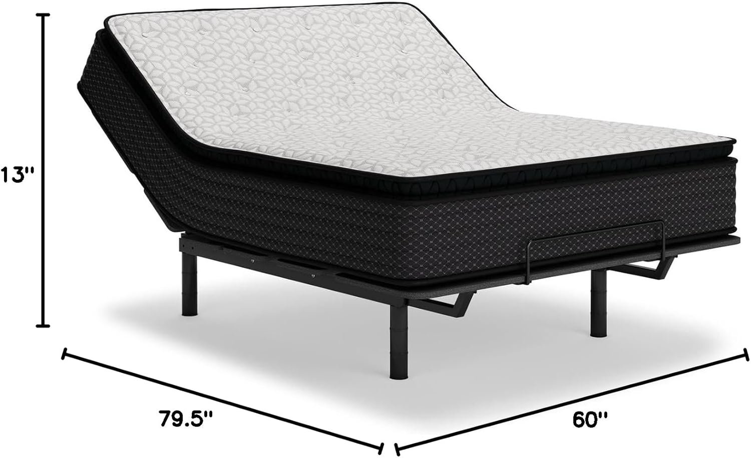 Signature Design by Ashley King Size Chime 12 Inch Medium Firm Hybrid Mattress with Cooling Gel Memory Foam for Pressure Relief