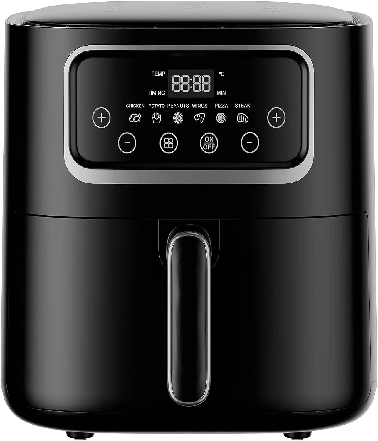 Small Air Fryer Pro XL for Quick Easy Meals10L Quart Capacity High Gloss Finish 1400W Power Oil Free Cooking