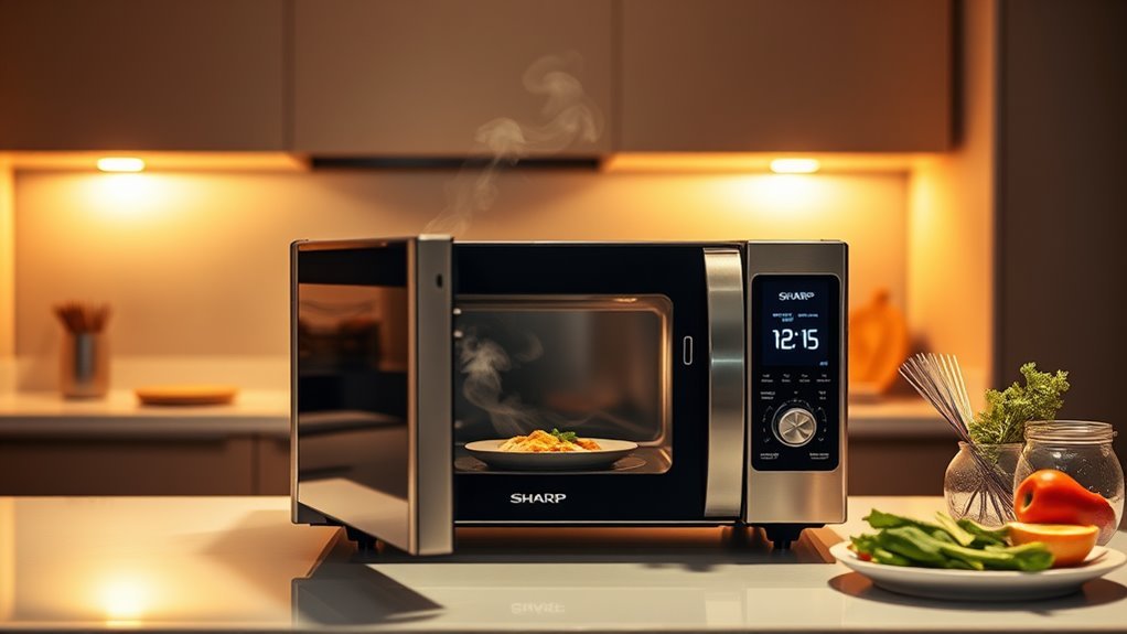 smart microwave with sensors
