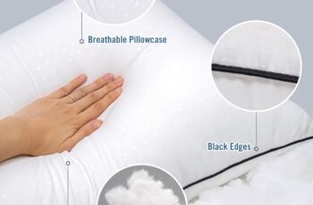 Standard Size Bed Pillows for Sleeping Review