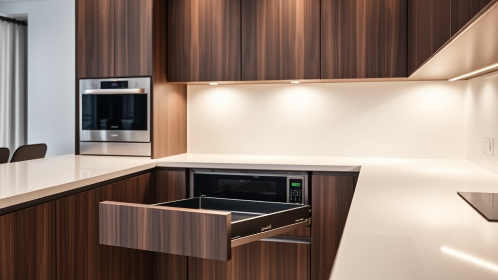 stylish integrated kitchen appliances