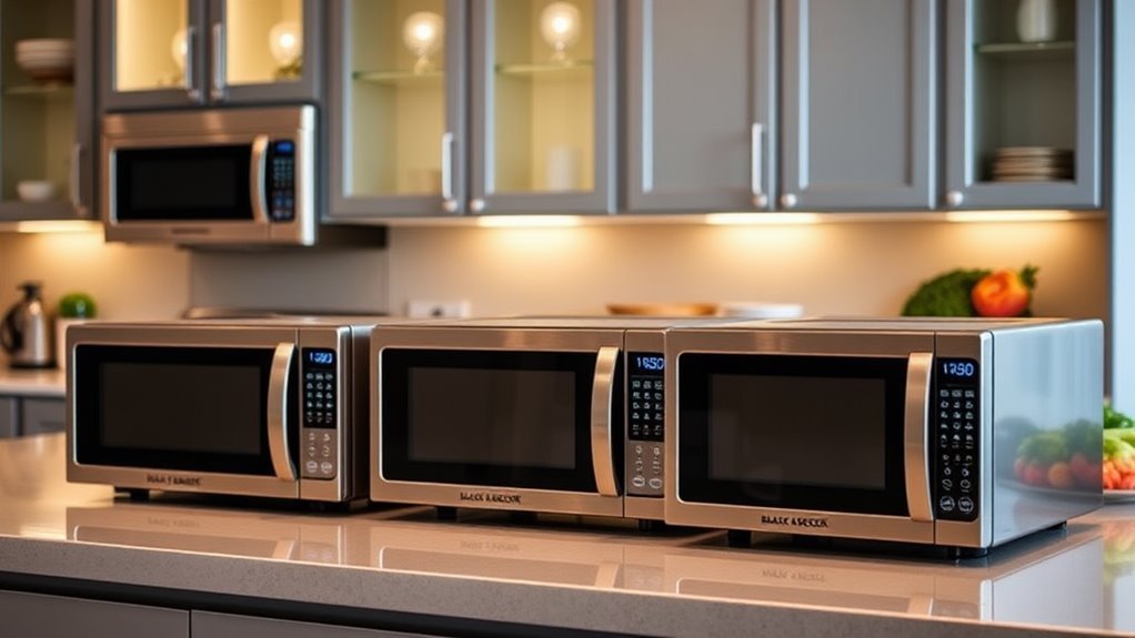 top black and decker microwaves