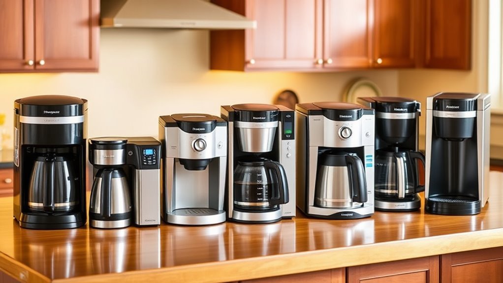 types of hamilton beach coffee makers