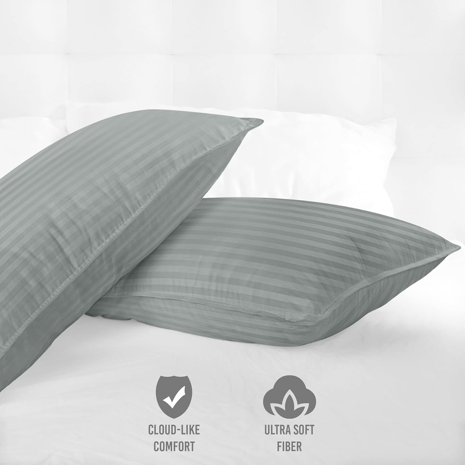 Utopia Bedding Bed Pillows for Sleeping Queen Size (White), Set of 2, Cooling Hotel Quality, for Back, Stomach or Side Sleepers