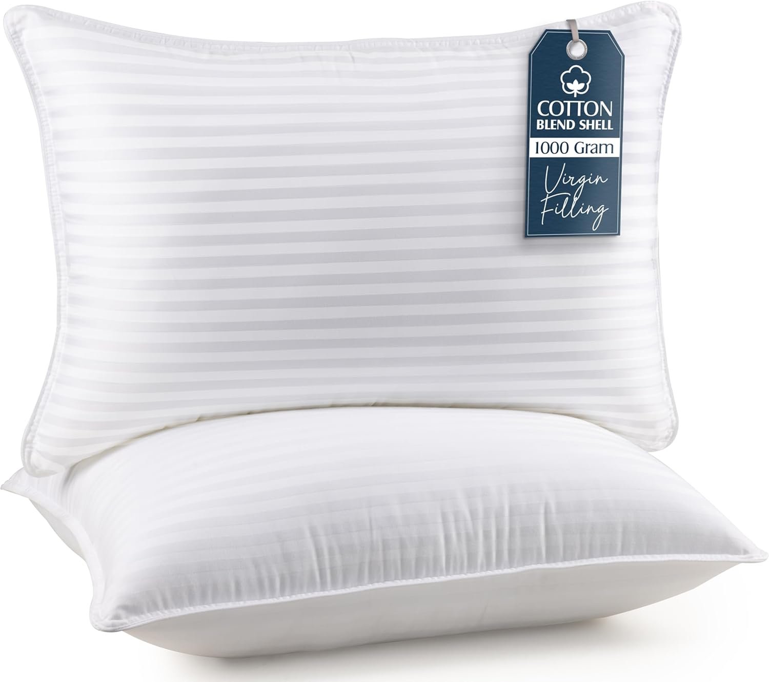 Utopia Bedding Bed Pillows for Sleeping Queen Size (White), Set of 2, Cooling Hotel Quality, for Back, Stomach or Side Sleepers