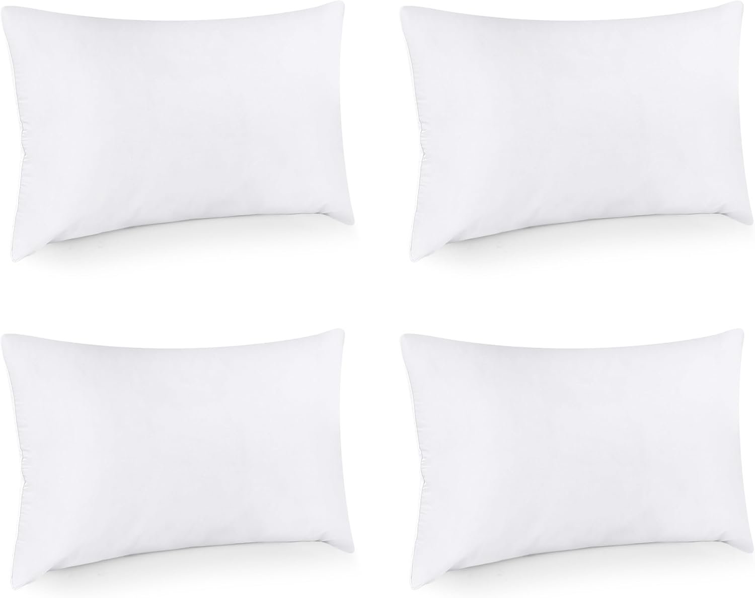 Utopia Bedding Throw Pillows (Set of 4, White), 20 x 20 Inches Pillows for Sofa, Bed and Couch Decorative Stuffer Pillow