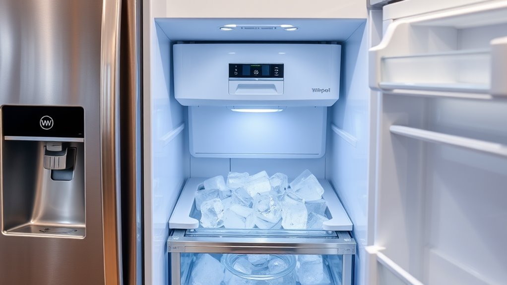 whirlpool refrigerator ice makers