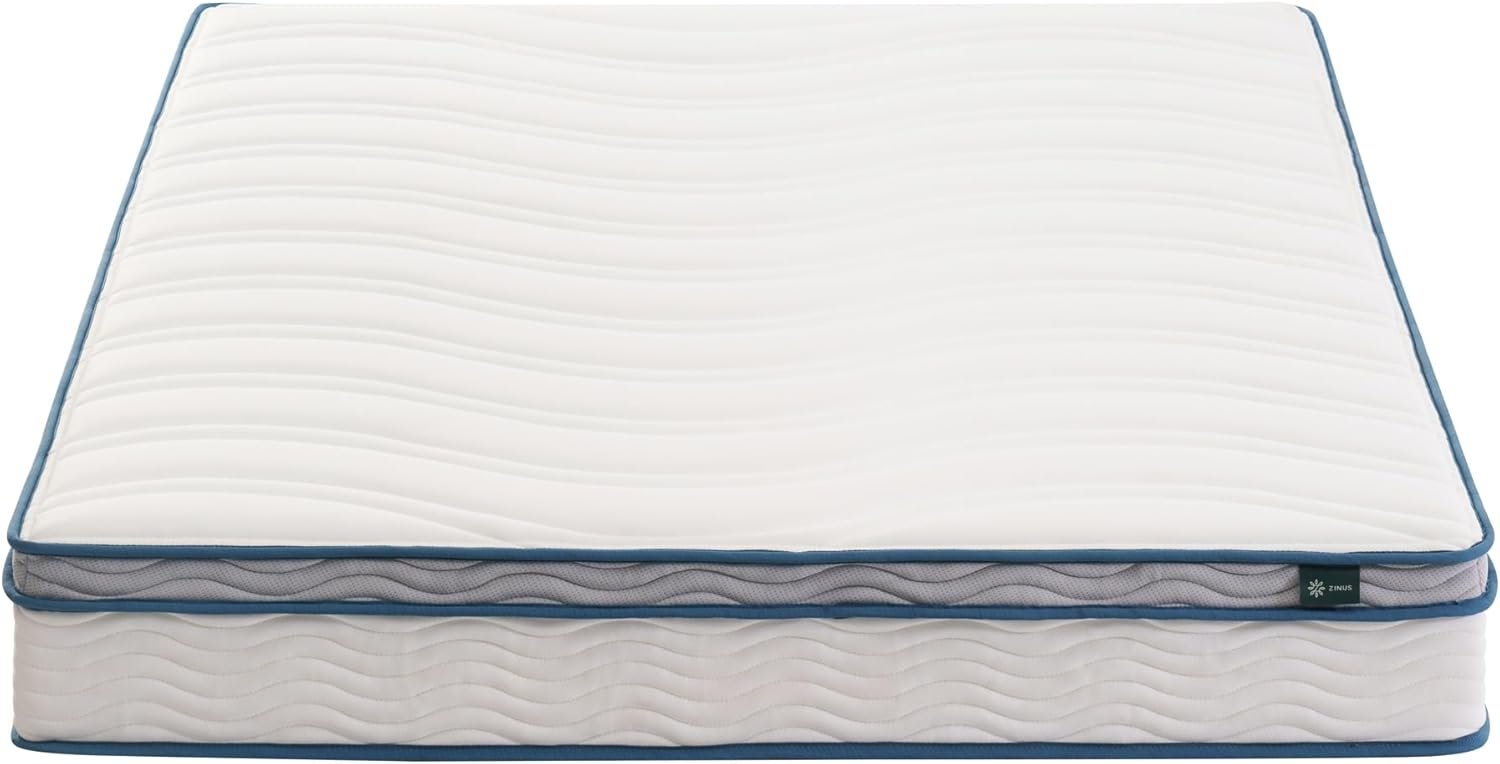 ZINUS 6 Inch Spring Sensation Hybrid Mattress [New Version], Medium Firm Feel, Fiberglass Free, Youth and Guest Bedroom, Mattress in A Box, Twin